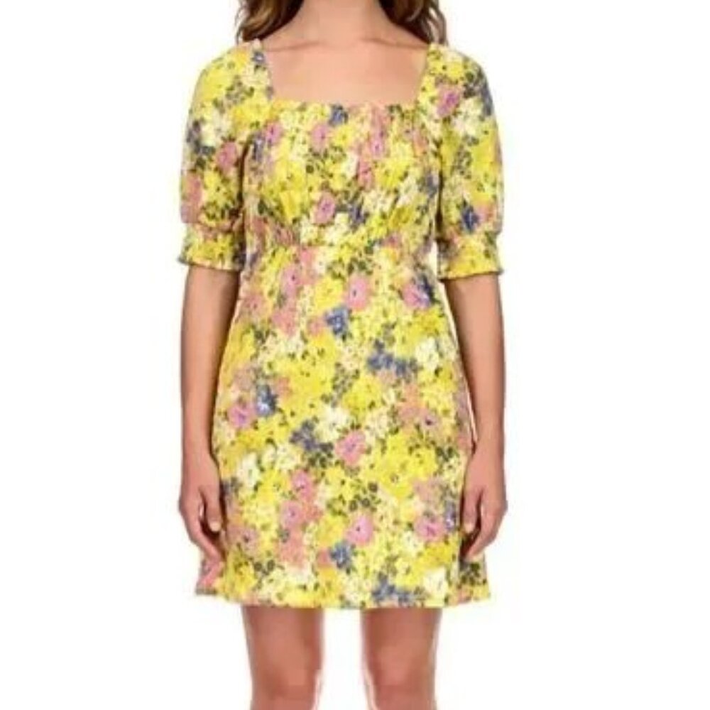 SANCTUARY Easy Smock Square Neck Dress  Sz: S Sweet & Sour